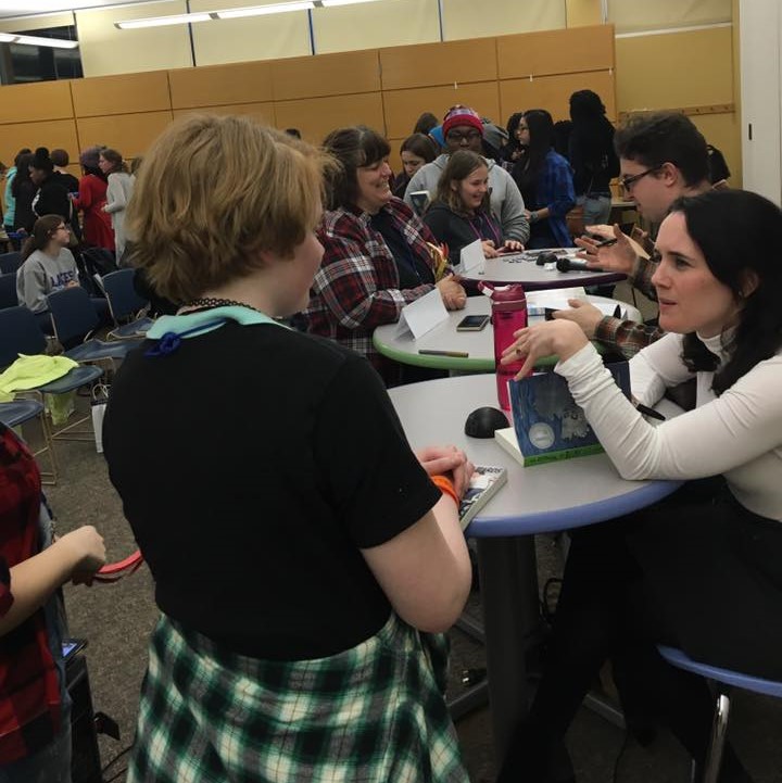 Annual author festival, Authors After Hours, hosted at ZBPL. Authors sign books for patrons!